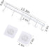 YiZhi Wall Mounted Adhesive Hooks Rack, Space Saving Utensil Holder with 6 Hooks, No Drilling, Pack of 2 (White)