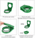 Uncrustable Sandwich Maker, 3.7 Inch Pocket Circle Shape Sandwich Cutter and Sealer for Kids Lunchboxes (Green)