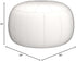 Unstuffed Pouf Foot Stool Round Decorative Leather Ottoman Cushion Storage seat or for Resting Your Feet on, Floor