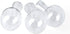 Bulb 1.18 2 Pack Kingbuy Glass Vase with Side-Hole (Hole to Hole Opening Dia.: in) for Replacement Planter Terrarium