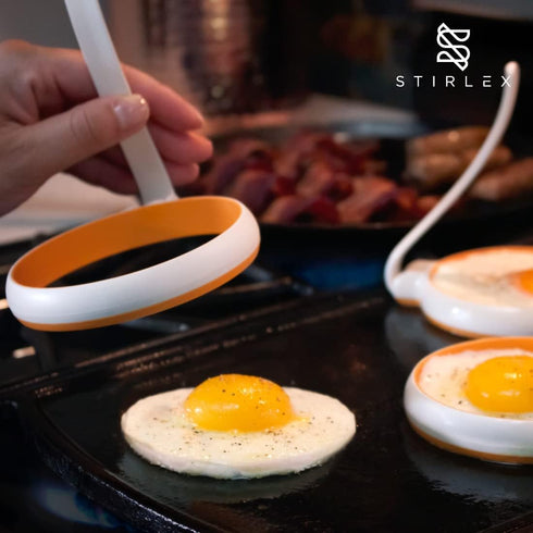 4-inch Set, 4-pack, Silicone Fried Egg Rings Round Mold for Pancakes, Breakfast Sandwich, Nonstick