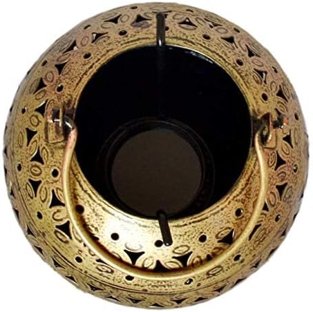 eTroves Handmade Moroccan Lanterns - Hanging & Table Top Tea Light Candle Holder for Indoor Outdoor Use
