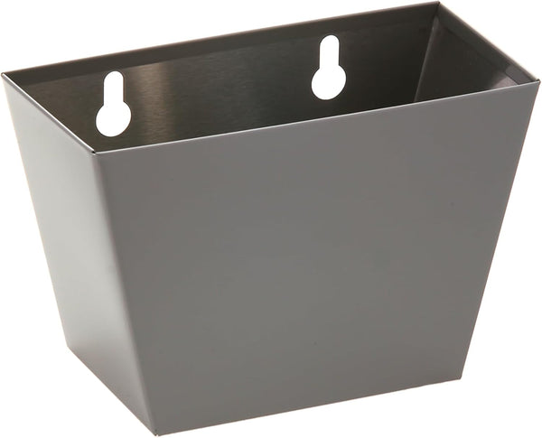 Silver Bottle Cap Catcher, Wall Mounted Beer Bottle Top Bucket, Stainless Steel 5"