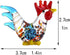 Crystalsuncatcher Handmade Mini Cock Art Glass Blown Animal Figurine (Cock)