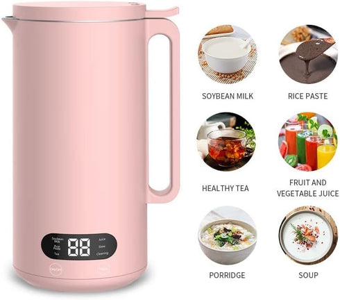 Mini Electric Soybean Milk Maker, Automatic Soy Milk Machine, Fruit Juicer, Food Blender, 110V, 350ml