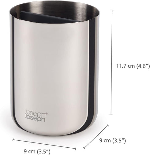 Joseph Joseph EasyStore Luxe Stainless-Steel Toothbrush Caddy