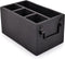 Mango Wood 4 Compartment Flatware Caddy, Cutlery Utensil Holder with Napkin Holder for Kitchen, Dining, Picnics (10" x