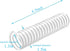 New 1-1/2" Replacement Lower Duct Hose for Shark Rotator Vacuum Cleaner, Compatible with Multiple Models