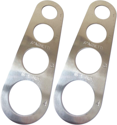 Stainless Steel Spaghetti Pasta Measurer | Portion Control Tool | 2 Pack Cooking Gadgets
