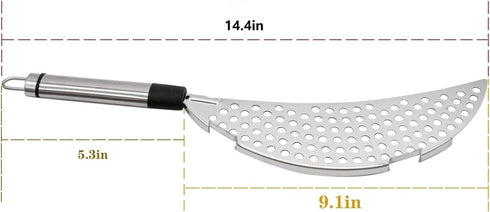 AUEAR Grease Handheld Stainless Steel Pasta Strainer Insert Drainer for Kitchen Tools (1 Pack)