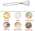 Mini French Spring Whisk, 8.67 Inch Silver Stainless Steel Hand Eggbeater Mixer Blender Stirring Beater Coil Whisk