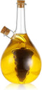 Oil and Vinegar Dispenser, 2 in 1 Glass Olive Oil and Vinegar