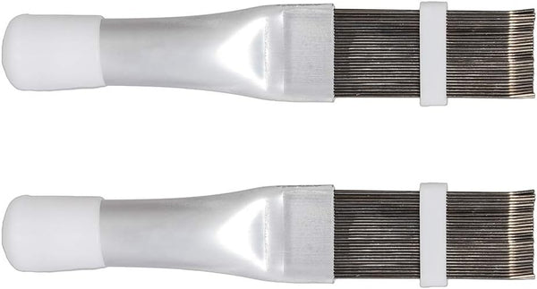 2 PCS Stainless Steel Fin Comb, Air Conditioner Fin Cleaner Repair Tool, Air Conditioning Brush