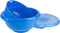 Hutzler 3-in-1 Berry Bowl Keeper, Colander & Container, 1 Quart Capacity, Keeps Berries Fresh Longer, Blue