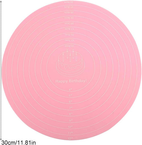Silicone Baking Mat, Heat Resistant Non Stick Pastry Mat with Measurements for Rolling Dough