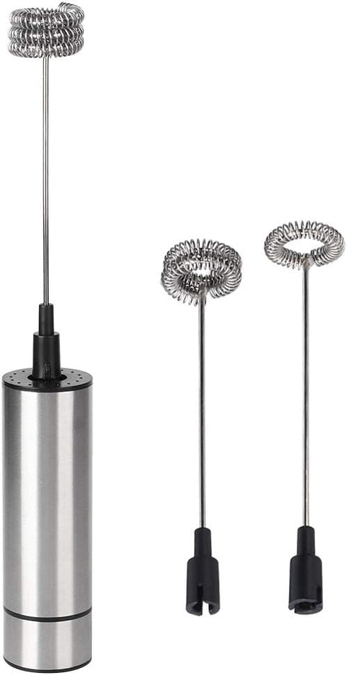 Electric Hand Mixer, Stainless Steel Handheld Kitchen Coffee Stirrer, Easy to Use Egg Beater Milk Frother