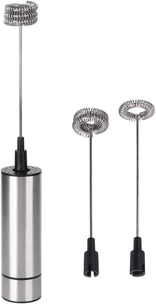 Electric Hand Mixer, Stainless Steel Handheld Kitchen Coffee Stirrer, Easy to Use Egg Beater Milk Frother