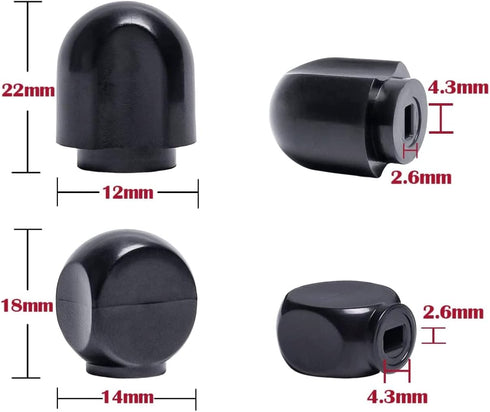 Mixer Speed Control Knob Replacement Part, Plastic Lock Lever Black Knobs Kit for KitchenAid Stand Mixers