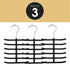 Home Basics 3-Pack Non-Slip Velvet Tie Hanger Organizer Rack, 360° Rotatable Hook, Holds 12 Ties Each