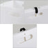 4-Pack Collapsible Plastic Storage Cube Bins, White Foldable Storage Bins