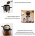 Reusable Paperless Coffee Filter Cone, Coffee Dripper with Foldable Holders for Home, Travel, and Camping, Black