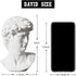 6 Inch fazhongfa Greek Statue of David Bust Resin Sculpture for Roman Bookshelf Tabletop Office Home Decor Roman