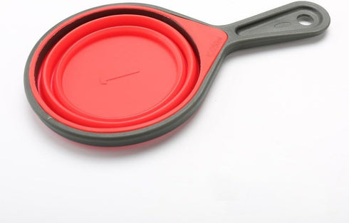 Collapsible Silicone Measuring Cups, 4 Piece Set with 60ml/80ml/125ml/250ml Kitchen Measuring Tools (4 Colors)