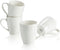 Sweese Set of 4 Porcelain Coffee Mugs - 16 Ounce for Coffee, Latte, Tea, Cocoa, White