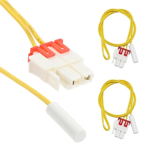 2 Pack Refrigerator Defrost Temp Sensor Replacement for Samsung Fridge Units DA32-00006W, Yellow