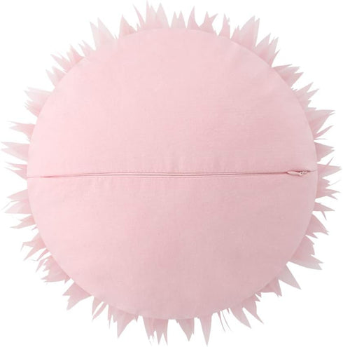 ELSKERJW 3D 14Inch Handmade Flower Round Throw Pillow Cute Decorative Daisy Sunflower Accent Cushion Elegant Soft