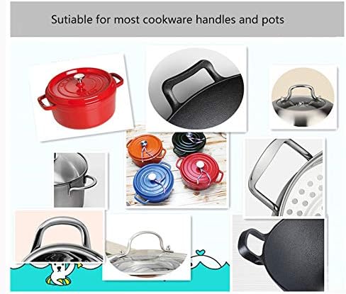 Silicone Hot Pan Handle Holder - 3Pcs Heat Resistant Non-Slip Rubber Covers for Kitchen Cookware, Blue