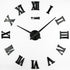 Timelike 3D DIY Wall Clock, 1M Modern Frameless Large 3D DIY Wall Clock Kit Decoration for Home Living Room Bedroom
