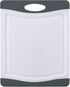 Farberware Nonslip Poly Cutting Board, 8x10-Inch, Gray and White