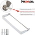 Under Cabinet Paper Towel Holder, Wall Mount for Home Kitchen, Stainless Steel for Large Rolls, Chrome