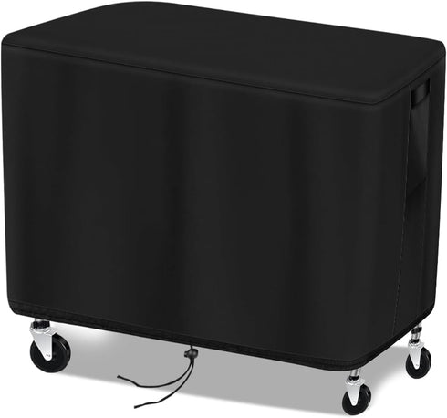 Patio Table Cover for Outdoor Grill Cart, 47-inch Waterproof Rolling Utility Service