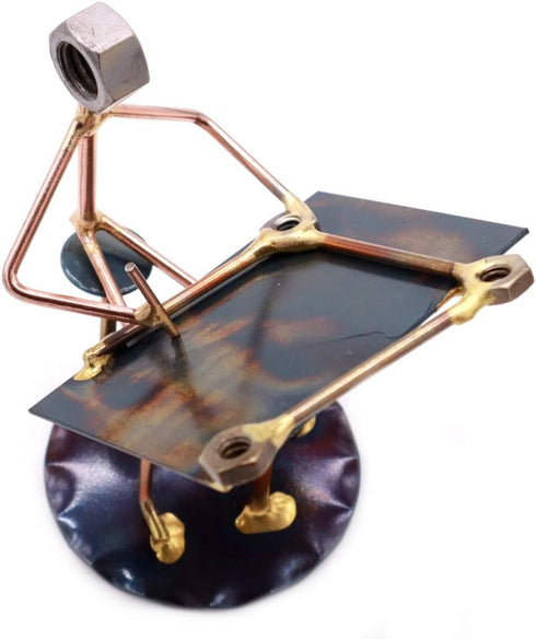 Engineer Collectible Handmade Metal Art Figurine, Desk Accessories, Office Décor, Boss Gift