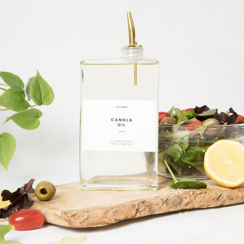 Set 2 Molimoli Olive Oil Dispenser Bottle for Kitchen, Automatic Pourer, Glass Thin Bottle Dispenser for Kitchen, Olive