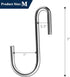 24 Pack Heavy Duty 3 inch S Hooks - Pan Pot Holder Rack Hooks for Kitchenware, Clothes, Plants, Towels