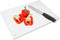DHARANA Tempered Glass Cutting Board, Scratch Resistant and Heat Resistant, Non-Slip Feet, 10"x14"