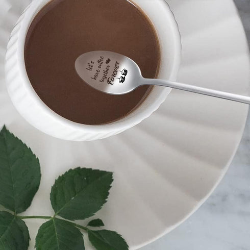 Let's Have Coffee Together Forever Spoon, Wedding Anniversary Birthday Gift for Him Her, Valentines Day Gift for Husband
