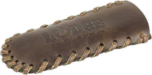 Lodge Spiral Stitched Coffee Leather Hot Handle Holder