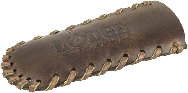 Lodge Spiral Stitched Coffee Leather Hot Handle Holder