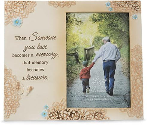 Treasured Memory Memorial Picture Frame - Pavilion, 4x6 Inch
