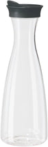 OGGI Clear Carafe w/Flip Open Lid, Ideal Juice Bottle, 1.6 Lt (54Oz), Black