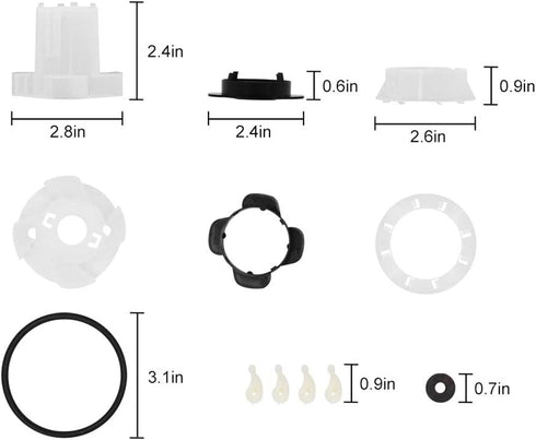 285811 Agitator Repair Kit with 80040 Washer Agitator Dog Replacement for Whirlpool and Kenmore Washer