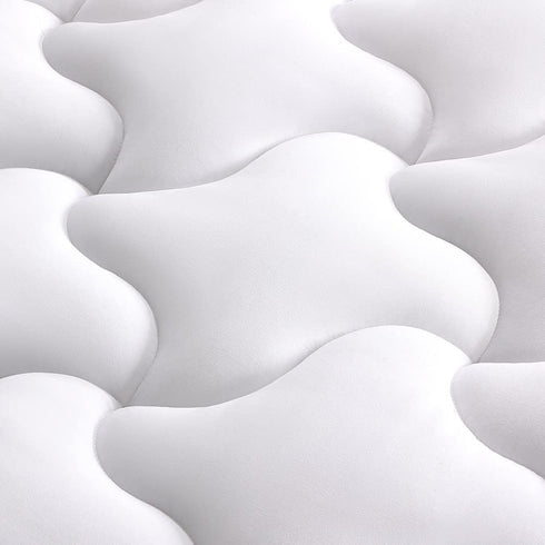 SLEEP ZONE Cooling Mattress Topper, Twin Mattress Pad, Quilted Fitted Cover, Machine Washable, Soft Fluffy Down