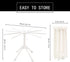Cambom Collapsible Pasta Drying Rack - Spaghetti Noodle Drying Rack with 10 Bar Handles