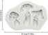 White Mushroom Silicone Mold, Chocolate Candy Clay Mold for DIY Dessert, Handmade Cupcake Decor, Baking Tool