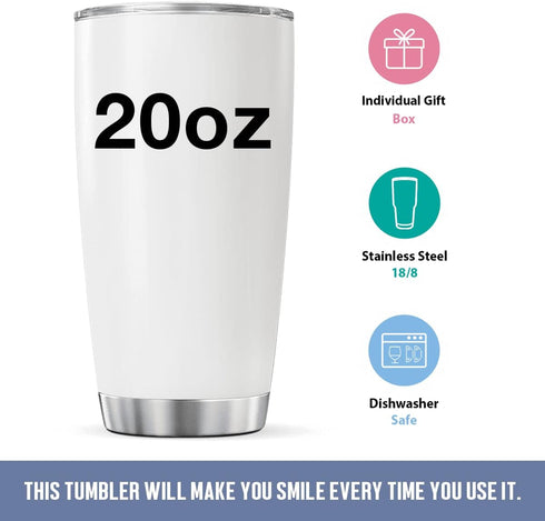 Sewing Coffee Tumbler for Women, 20 Oz Double Walled Stainless Steel Mug for Sewers, Birthday Party Gifts