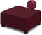 NeColorLife Velvet Ottoman Cover Christmas Ottoman Slipcover Thick Stretchable Footrest Stool Covers